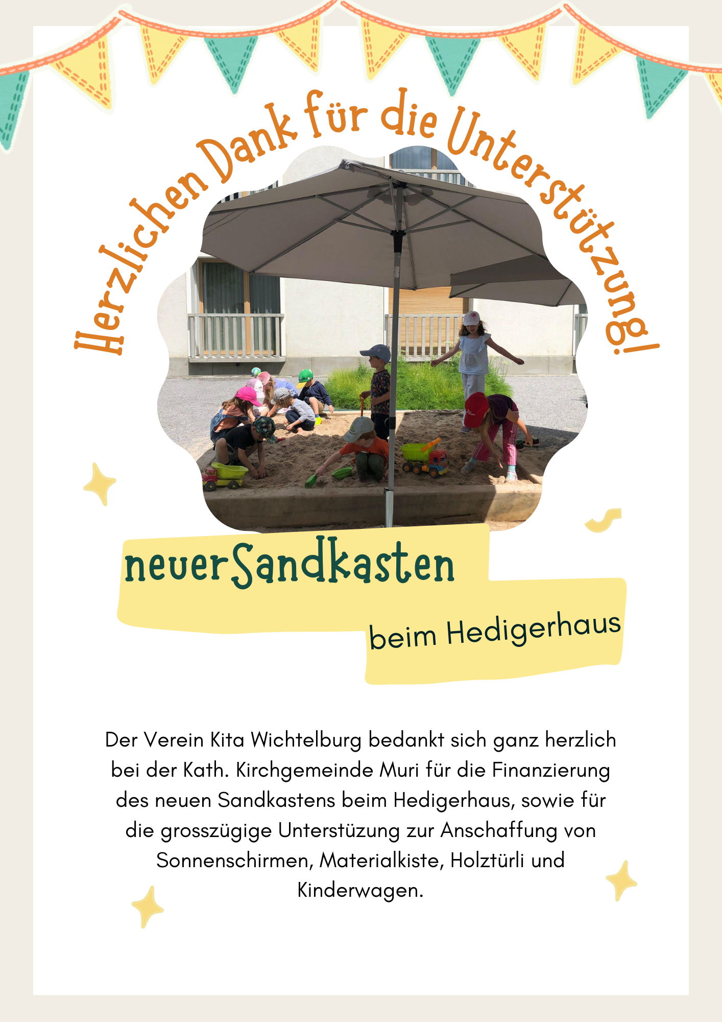 Herzlichen Dank für die Unterstützung!